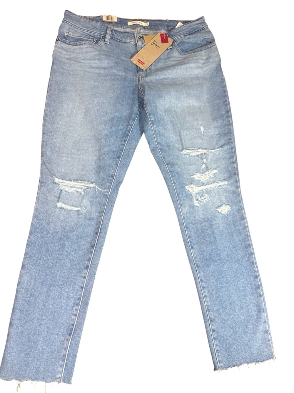 Levi's Light Blue Ripped Skinny Jeans
